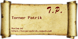 Torner Patrik névjegykártya